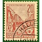 ГДР 1953. Сталиналлея ныне Карл-Маркс Аллея в Берлине