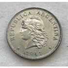 Аргентина 50 сентаво 1941 - нечастая, один год чекана!