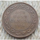 Канада 1 пенни 1916 года. Георгий V. I Мировая война. Предложите свою цену или обмен!