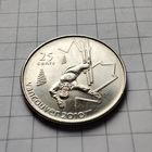 25 центов Канады 2008. Олимпийские игры в Ванкувере 2010 г.Фристайл.