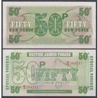 Великобритания Британские вооруженные силы 50 пенсов 1972 года 6-й серии UNC P-M49