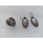 Кольцо, серьги