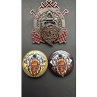 Байкерские значки, Лида( два детских, разные и взрослый)