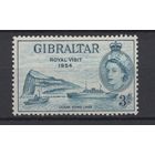 Гибралтар / Gibraltar 1954 ** Королевский визит (Mi 148)