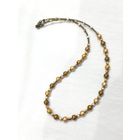 Лот С 1 РУБЛЯ! много лотов! Винтажные Бусы-чокер жатое стекло, Чехия, латунь