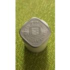 Нидерландские Антиллы 5 центов 1974 г ( 500 тысяч , самый малый тираж  за 14 лет )