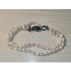 Бусы из речного жемчуга, времён СССР, длина 38 см., застёжка рабочая.