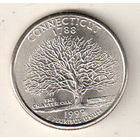 США квотер 1999 штата Коннектикут двор P