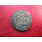 2 копейки 1757 года Российская Империя (Елизавета Петровна)