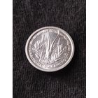 3. Распродажа! Французский Камерун 1 франк 1948 г. Нечастая! UNC!