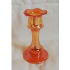 Винтажный подсвечник, карнавальное стекло с иризацией