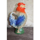 Фарфоровый штоф Петух, времён СССР, МФФЗ,  высота 25 см., есть дефект от клюва до низа микротрещина.