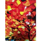 Картина "Осень в городе", масло, в раме