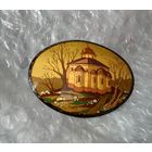 Брошь Лаковая миниатюра.