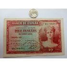 Werty71 Испания 10 песет 1935 банкнота