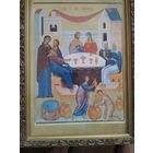 Икона брак в Канах Галлилейских огромная редкая 38/30