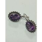 Серьги,Индия,аметист