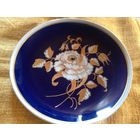 Шикарная тарелка Интерьерная Германия Walendorf 27 см ручная роспись золотом