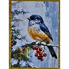 Открытка новогодняя чистая 10х15 см.