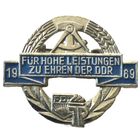 Знак Союза свободной немецкой молодежи "За высокие достижения в честь ГДР" 1969 год