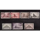 СССР-1937, (Заг.460-467),  гаш. , Архитектура новой Москвы, 7 марок