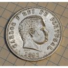 500 рейс 1891 г. Португалия. Карлос l. Серебро. Смотрите другие лоты с 1 рубля.