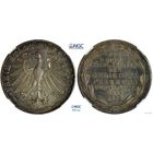 2 гульдена 1855 г. Франкфурт. Германия. 300 лет религиозному миру. NGC MS 64. Серебро. КМ# 353