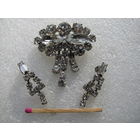 Набор брошь и серёжки