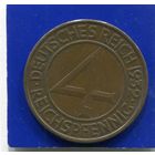 Германия 4 пфеннига 1932 А