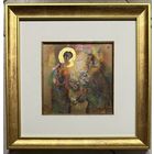 Литвинова З.В. Заслуженный художник. "Коляды". Бумага, авторская техника. Размер с рамой и паспарту 37,5х37,5 см.