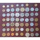 ОТЛИЧНЫЕ 54 монеты без повторов С СЕРЕБРОМ  ( ДВЕ КИРХИ - ДВУХ ТИПОВ ) С РУБЛЯ