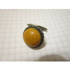Запонка СССР . Потеряшка . Янтарь
