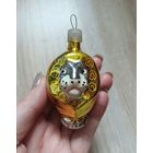 Елочные игрушки, стекло, лев, цирковой лев