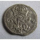Двуденар 1579 Митава Стэфан Баторий