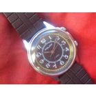 Часы ПОЛЕТ 2612 СИГНАЛ с БУДИЛЬНИКОМ из СССР 1980-х с БРАСЛЕТОМ КАУЧУК