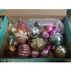 Большой лот ёлочных игрушек из СССР, в коробке. Более 20 шт. Распродажа коллекции!
