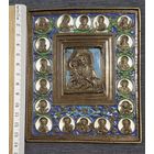 Меднолитая икона бооматерь эмаль с 1 руб безмц распродажа коллекции