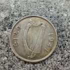 Ирландия 2 шиллинга,Флорин 1941 год Серебро