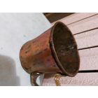 Медная старинная кружка с новой ручкой из латуни