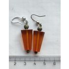 Серьги янтарь