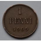 Финляндия, 1 пенни 1909 г.