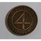 4 пфеннига 1932 год  Буква А