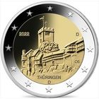 Германия 2 евро, 2022 D Тюрингия, Замок Вартбург UNC