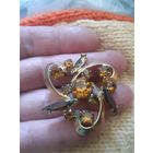 Брошь позолота СССР или ЧССР