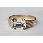 Кольцо серебро СССР, 875 проба со звездой. Клеймо КФ7. Размер 19