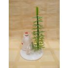 Редкая Ёлочная игрушка СССР Дед мороз с ёлкой и зайцем