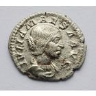 Юлия Меса, бабушка Элагабала и Александра Севера 218-224 гг. н. э. Квинарий, 1/2 денария Серебро /28