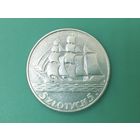 Польша 5 злотых 1936 Корабль 15 лет порту Гдыня