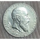 Монета 2 марка 1902 год. Баден. Германская империя. 50 лет правлению Фридриха I