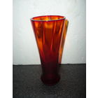 Ваза. Красное Гранёное Стекло. СССР. Дятьковский ХЗ